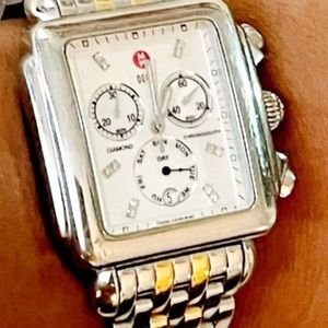 ❤️Michele Deco XLDiamond 2 ToneWatch Chronograph❤️SOLD